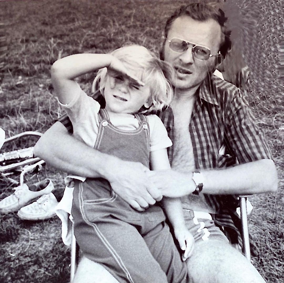 Michał Milowicz z ojcem Jerzym