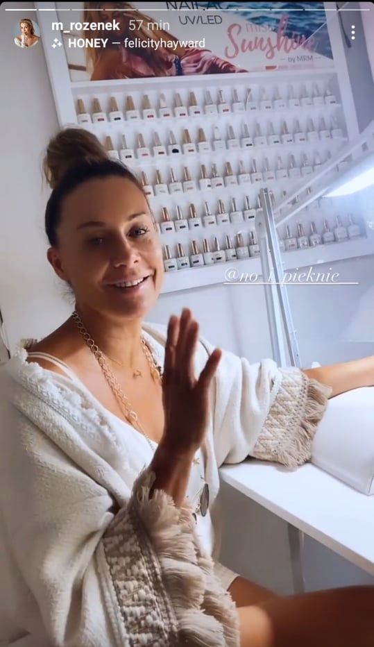 Małgorzata Rozenek w salonie piękności