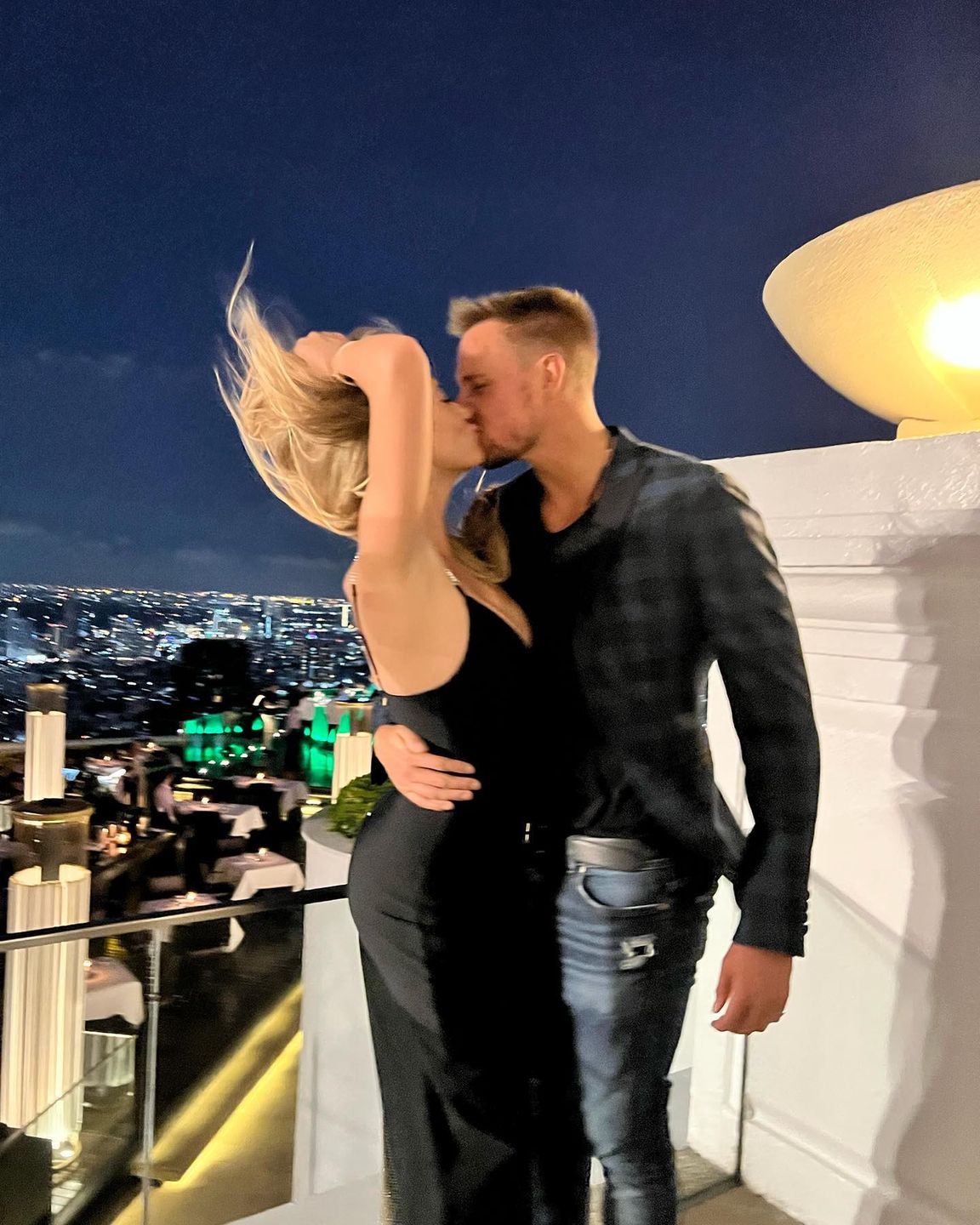 Marcelina Zawadzka z partnerem