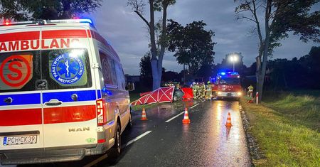 Tragiczny wypadek na DW 190 w okolicy Białośliwia