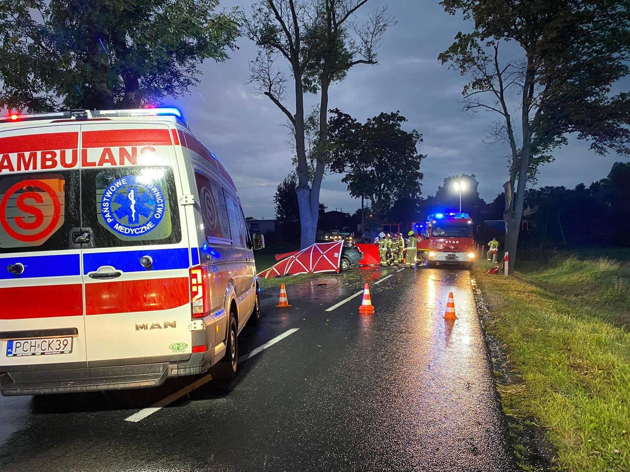 Tragiczny wypadek na DW 190 w okolicy Białośliwia