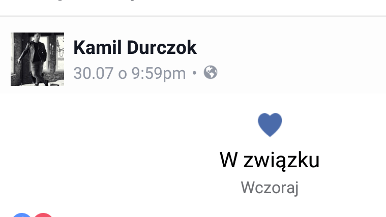 Kamil Durczok jest w związku