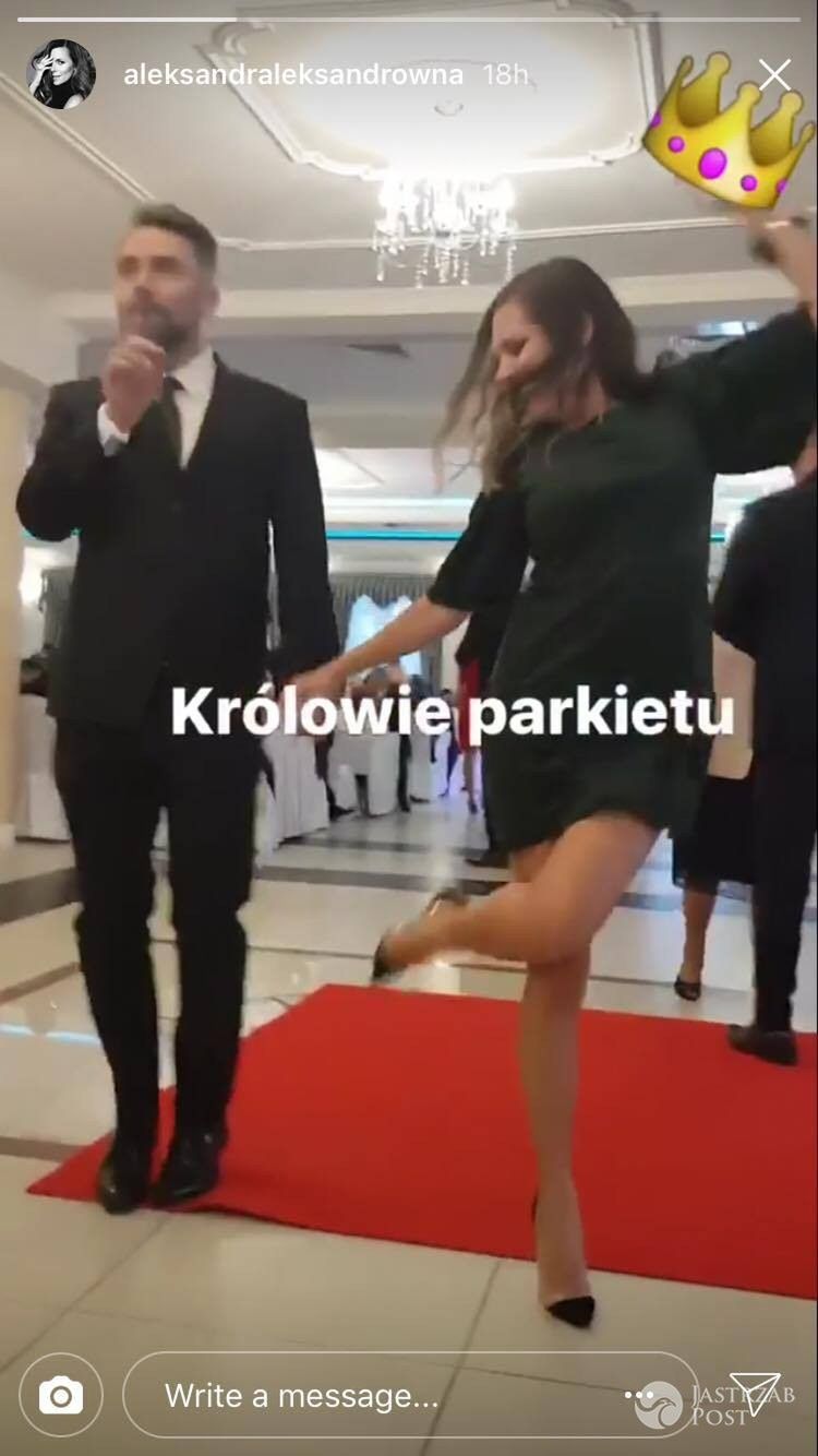 Ola Kwaśniewska i Kuba Badach wspólny taniec