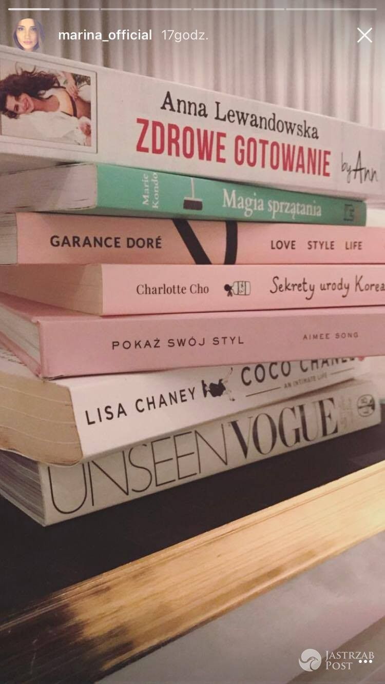 Marina pokazała swoje książki - Instagram