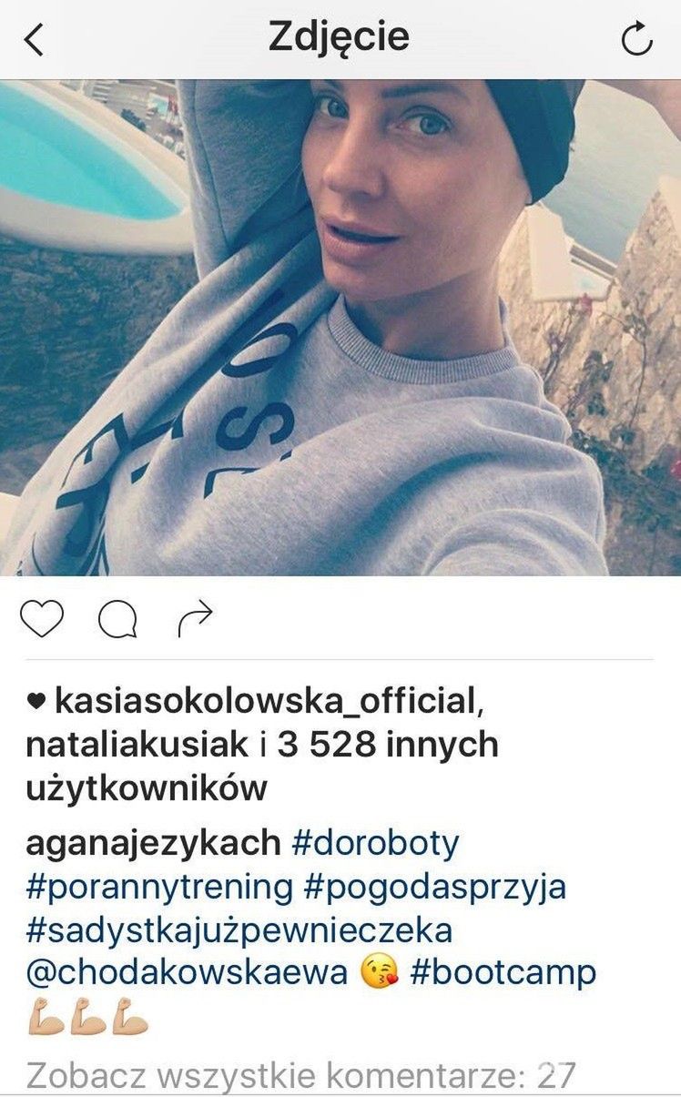 Agnieszka Woźniak-Starak podczas bootcampu Ewy Chodakowskiej na Mykonos