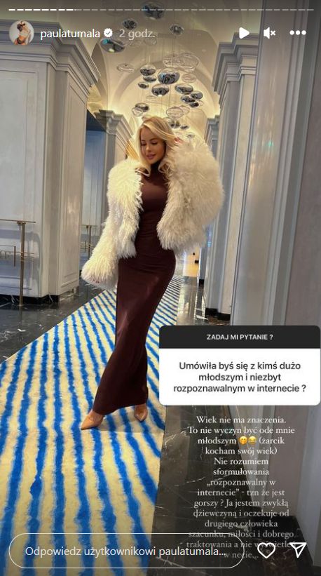 Paula Tumala o wymarzonym partnerze (fot. InstaStories)