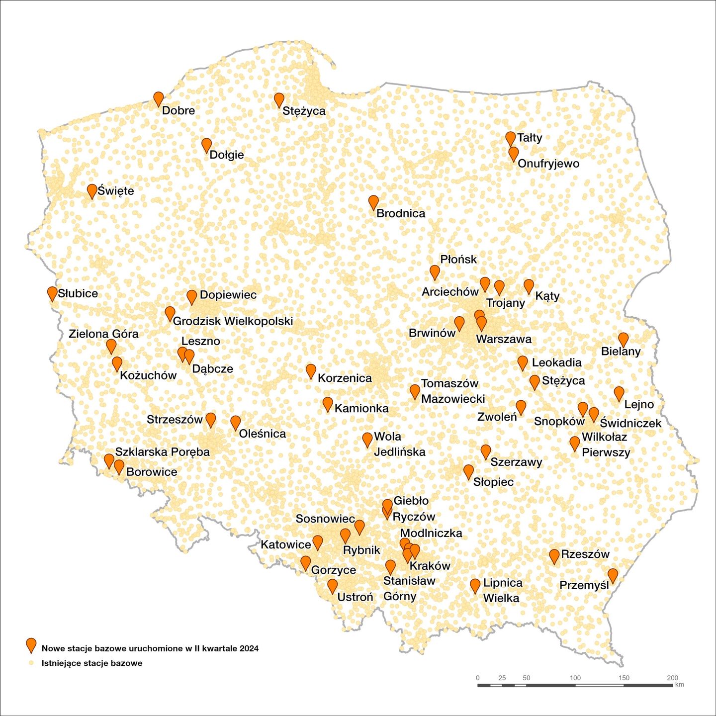 Nowe nadajniki w Orange - II kwartał