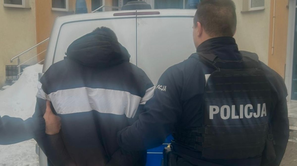 Policjanci zatrzymali mężczyznę.