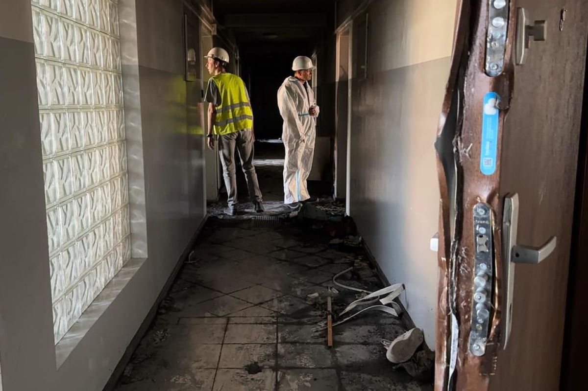 Pożar w Ząbkach. Zakończono oględziny spalonego budynku