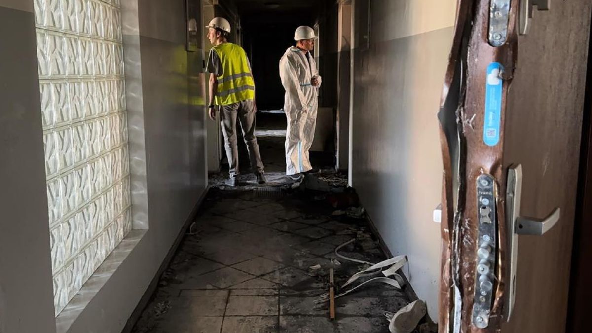 Zakończono oględziny spalonego budynku