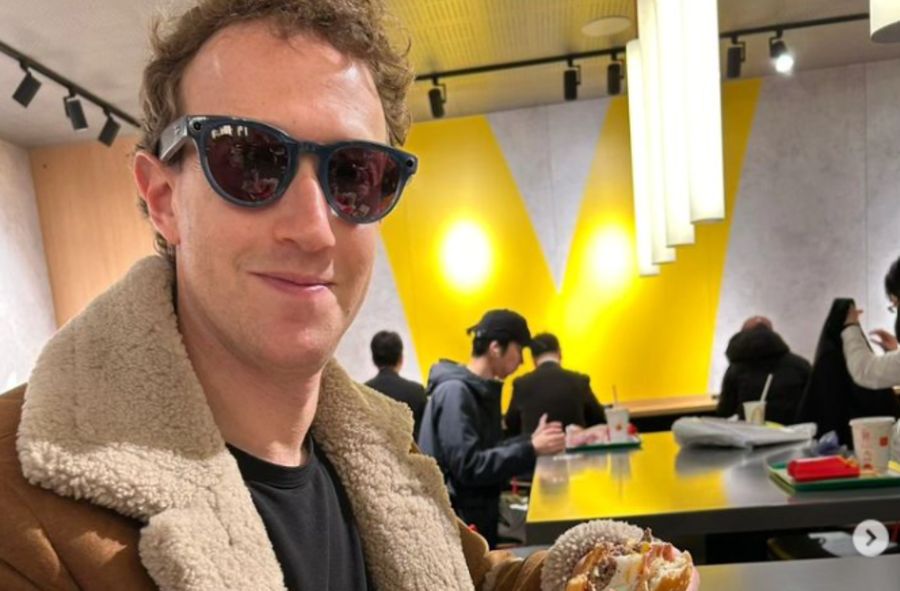 Zuckerberg poleca burgera z krewetkami