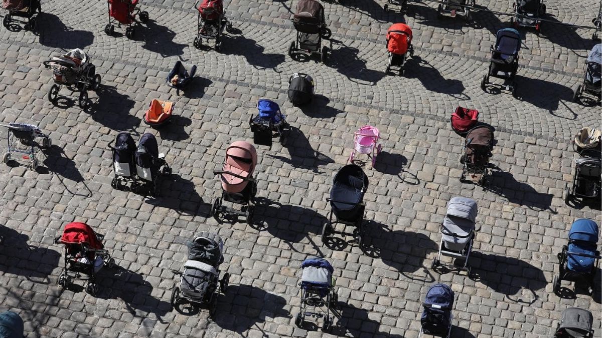 Chwytający za serce widok w centrum Lwowa