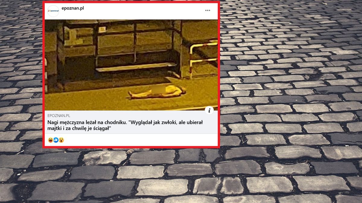 Wkładał i zdejmował majtki leżąc na chodniku. "Strach był wielki"