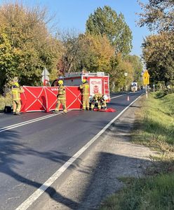 Wypadek pod Gnieznem. Nie żyje rowerzystka