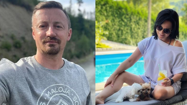 Adam Małysz odbiera żonę z wakacji