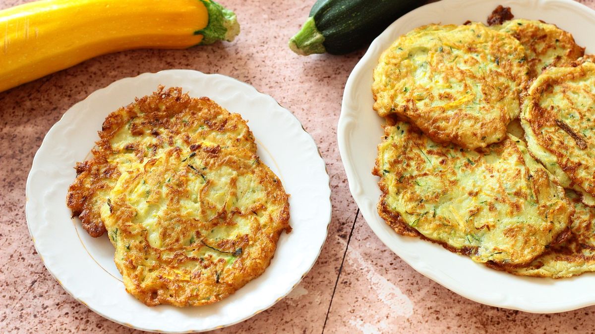 Placki z cukinii bez dodatku mąki. 