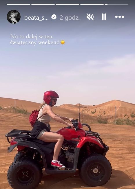 Beata Ścibakówna na quadzie 