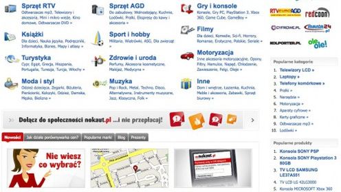 Zmiany w porównywarce cen - Nokaut.pl 1