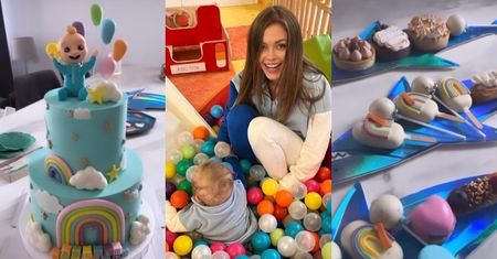 Joanna Opozda świętuje ROCZEK Vincenta: piniata, królicze uszka, dwupiętrowy tort z bobasem... (ZDJĘCIA)
