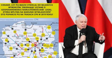 Ta mapa ma wstrząsnąć wierchuszką PiS. Czy dla CPK będą odbierać domy własnym wyborcom?