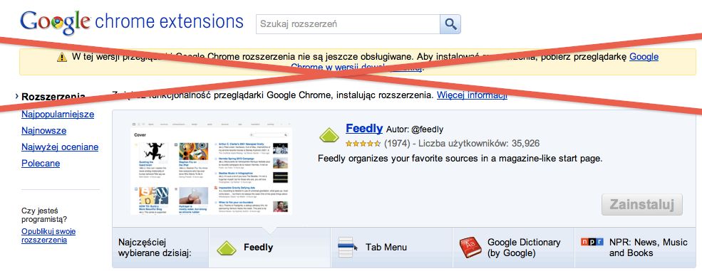 Rozszerzenia Chrome dostępne na Mac OS! 1