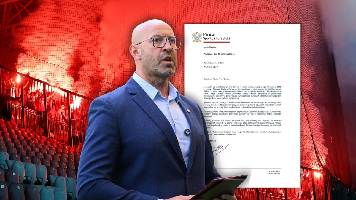 Minister sportu Jakub Rutnicki zaapelował do UEFA po skandalu 