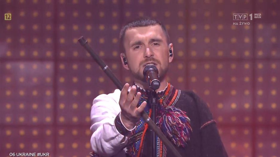 Reprezentant Ukrainy podczas półfinału Eurowizji 2022