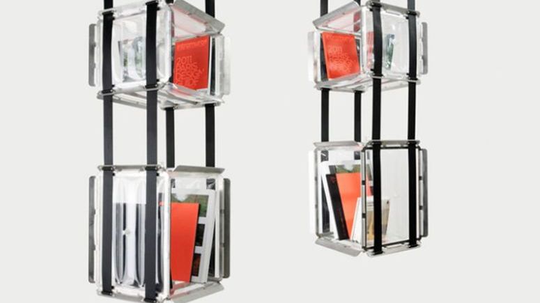 Dizajnerska wisząca biblioteczka 1