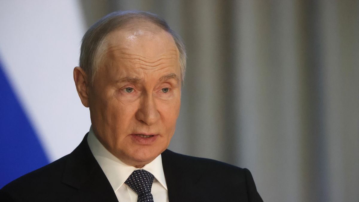 MOSCOW, RUSSIA - MARCH 19 (RUSSIA OUT) Russian President Vladimir Putin speaks during the Board of the Prosecutor-General Main Office, March 19, 2025, in Moscow, Russia. Putin visited an annual meeting with prosecutors. (Photo by Contributor/Getty Images)