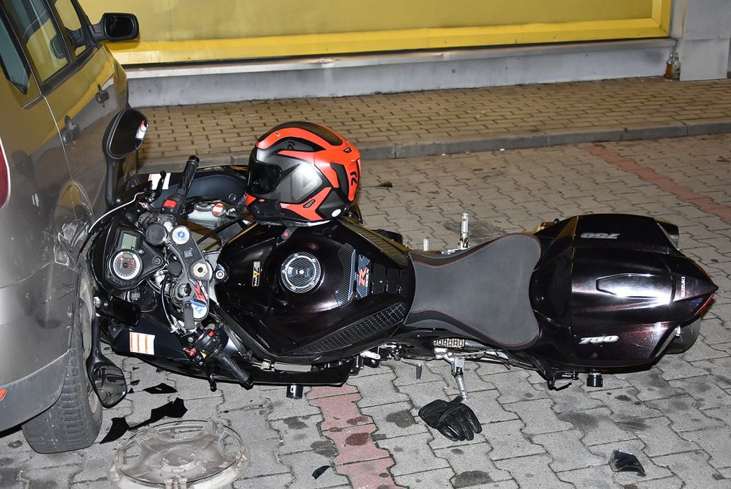 Biała Podlaska: Dwa wypadki. Rowerzystka i motocyklista w szpitalu