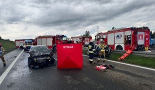 Karambol na S7. Życia kobiety nie udało się uratować