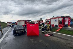 Karambol na S7. Życia kobiety nie udało się uratować