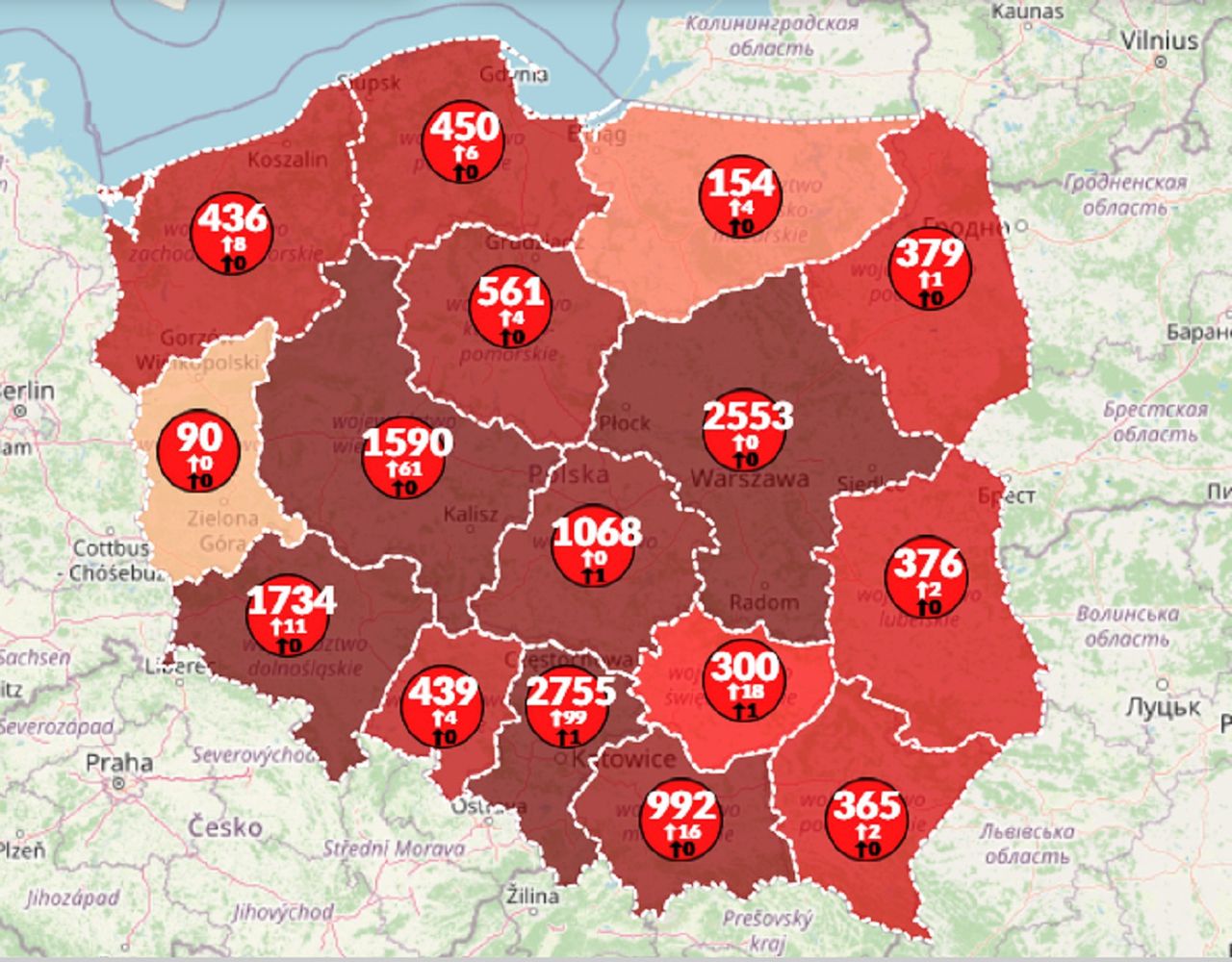 Koronawirus w Polsce. Już 700 ofiar śmiertelnych. Ponad 250 tys. zgonów na świecie [Mapa]