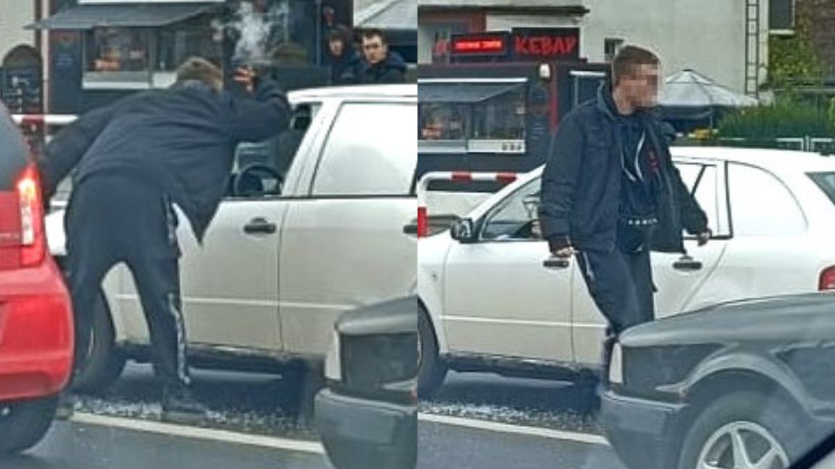 Rozbił szybę i odjechał, poznańska policja poszukuje sprawcy