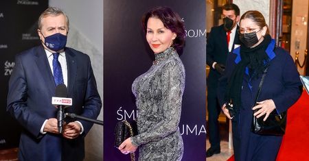 Premiera filmu "Śmierć Zygielbojma": Anna Popek w obcisłej sukience, elegancka Krystyna Pawłowicz, speszony Piotr Gliński... (ZDJĘCIA)