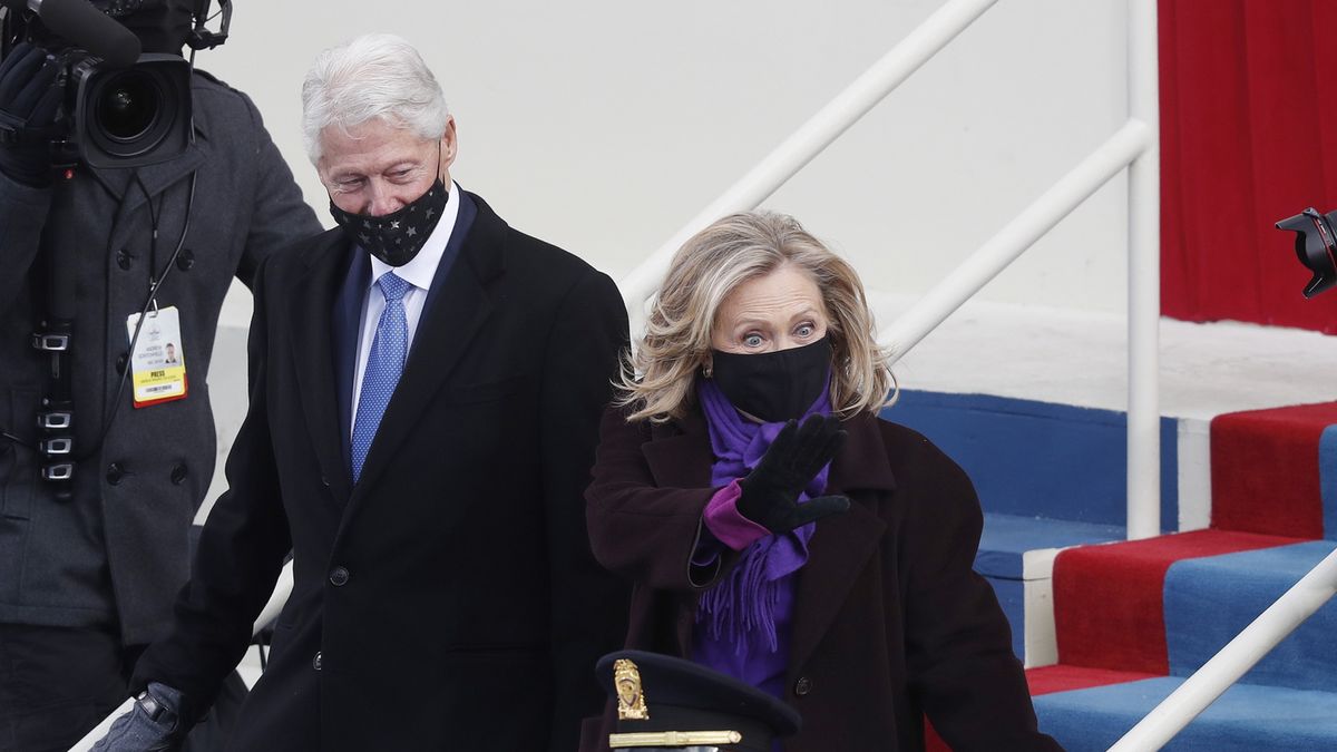Bill i Hillary Clinton na inauguracji Joe Bidena