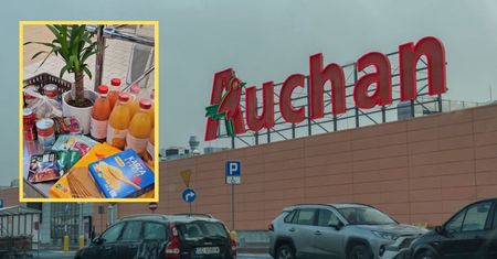 Znów to zrobiła. Za ogromne zakupy w Auchan zapłaciła 1,65 zł
