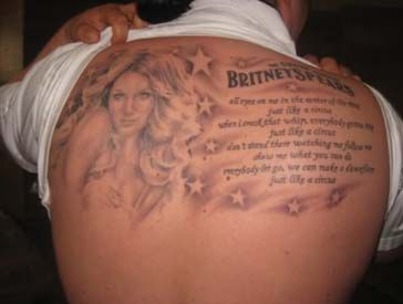 Tatuaże fanów Britney