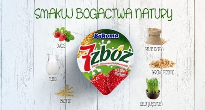 „Smakuj bogactwa natury” w reklamach jogurtów Bakoma 7 zbóż (wideo)