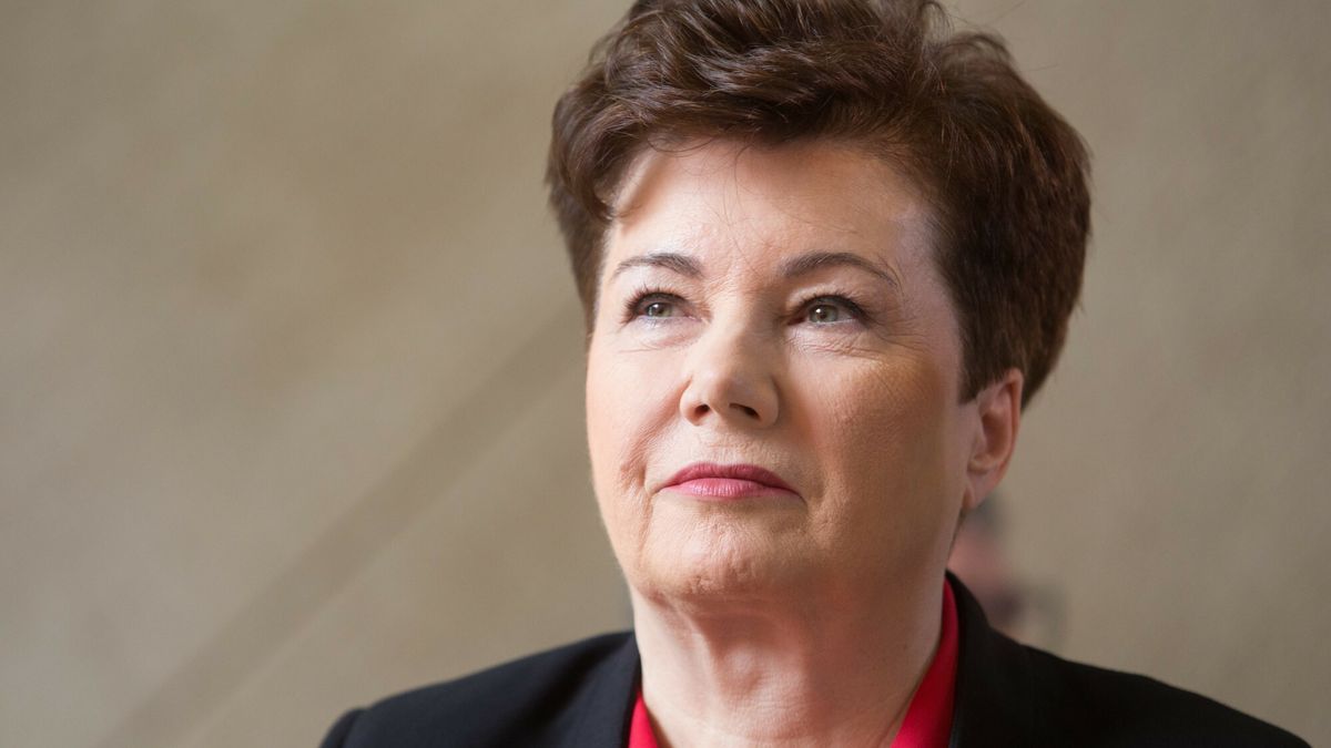 Hanna Gronkiewicz-Waltz podsumowuje swoj? prezydentur?30.10.2018 Warszawa Konferencja  podsumowujaca kadencje Hanny Gronkiewicz-Waltz jako prezydenta stolicy N/z Hanna Gronkiewicz-Waltz Fot Tomasz Jastrzebowski/REPORTERTomasz Jastrzebowski/REPORTER