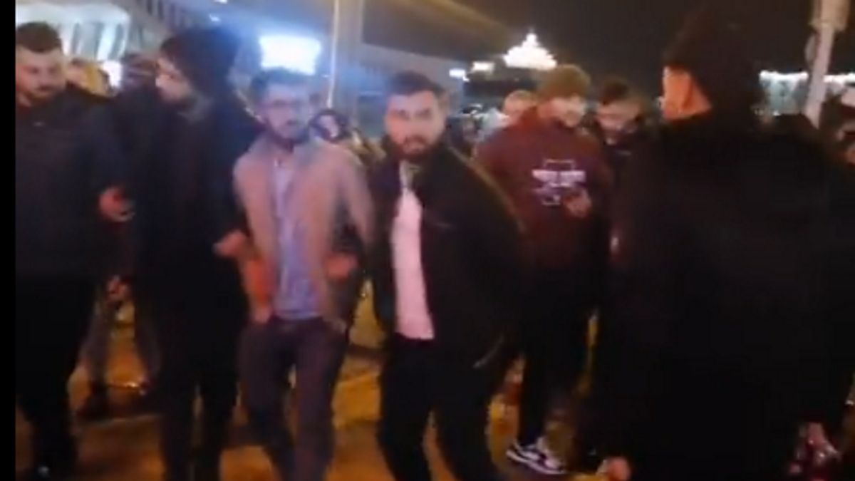 Imigranci na ulicach białoruskich miast