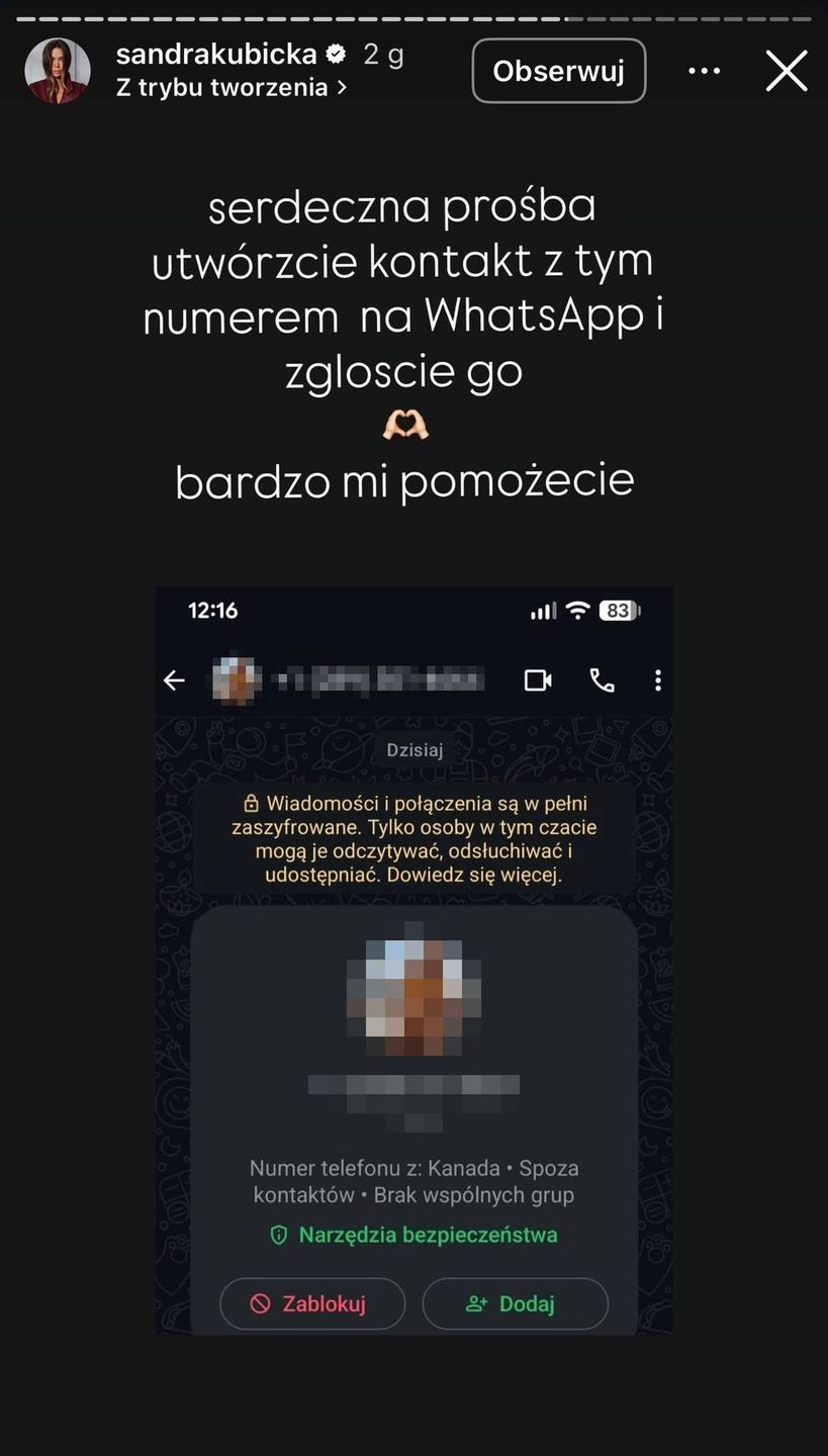 Sandra Kubicka padła ofiarą internetowych oszustów 