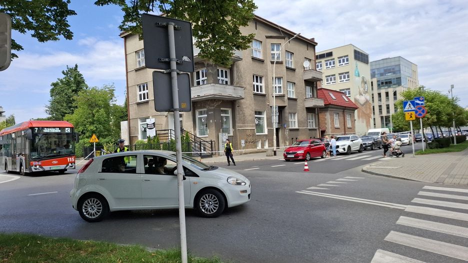 Zakorkowany rejon ulic Unii Lubelskiej, Jagiellońskiej Langiewicza i Hoffmanowej