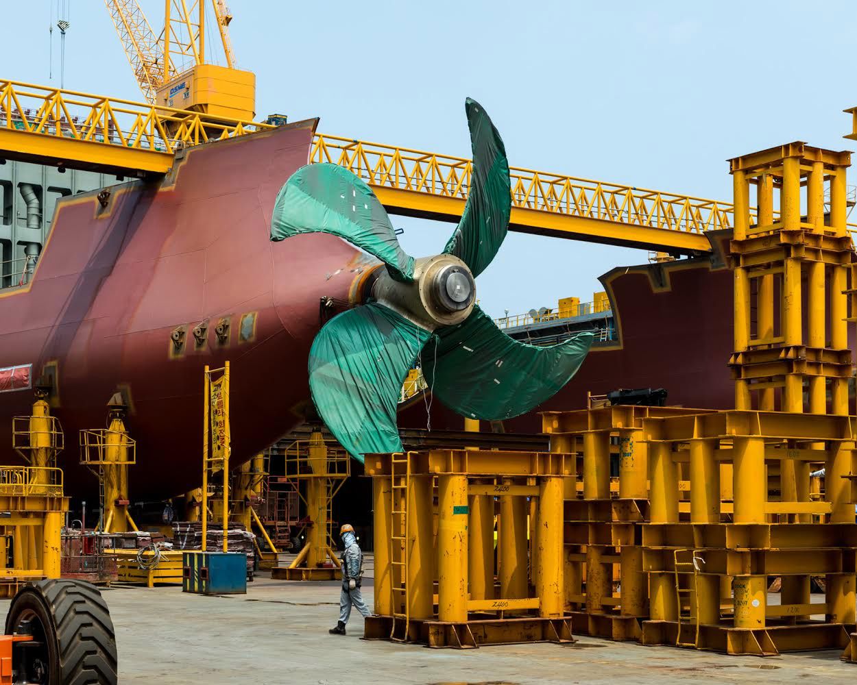 Matz Maersk Triple E - tak wygląda budowa największego statku świata 3
