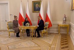 Żony Kamińskiego i Wąsika w Pałacu Prezydenckim. Spotkanie z Dudą