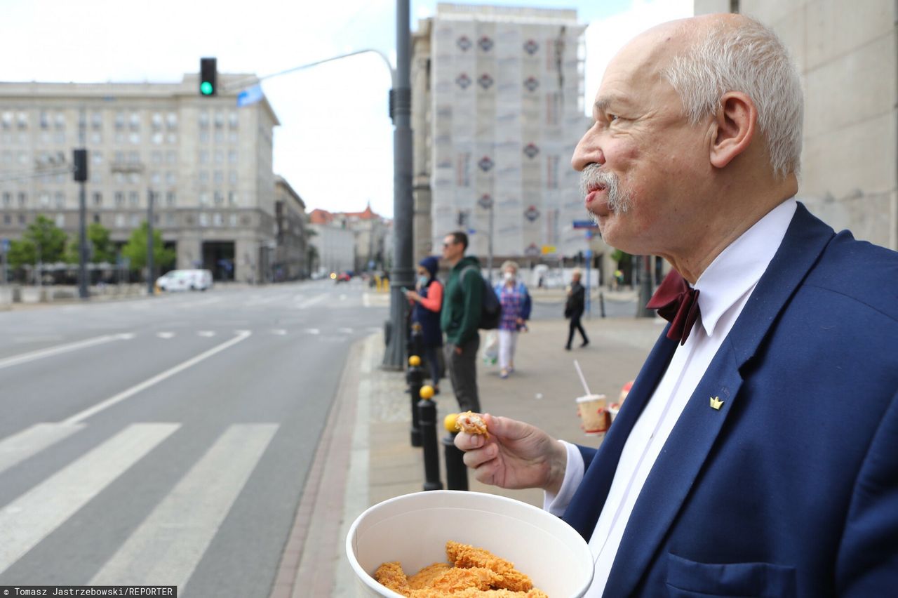 Korwin-Mikke z nową dietą. Przez miesiąc będzie żywił się tylko w tych miejscach