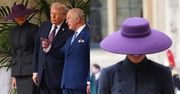 Dystyngowana Melania Trump skrywa twarz pod wielkim kapeluszem podczas spotkania z królem Karolem III. Stylowo?