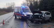 Starachowice: Kolizja na drodze krajowej nr 42 w miejscowości Wielka Wieś