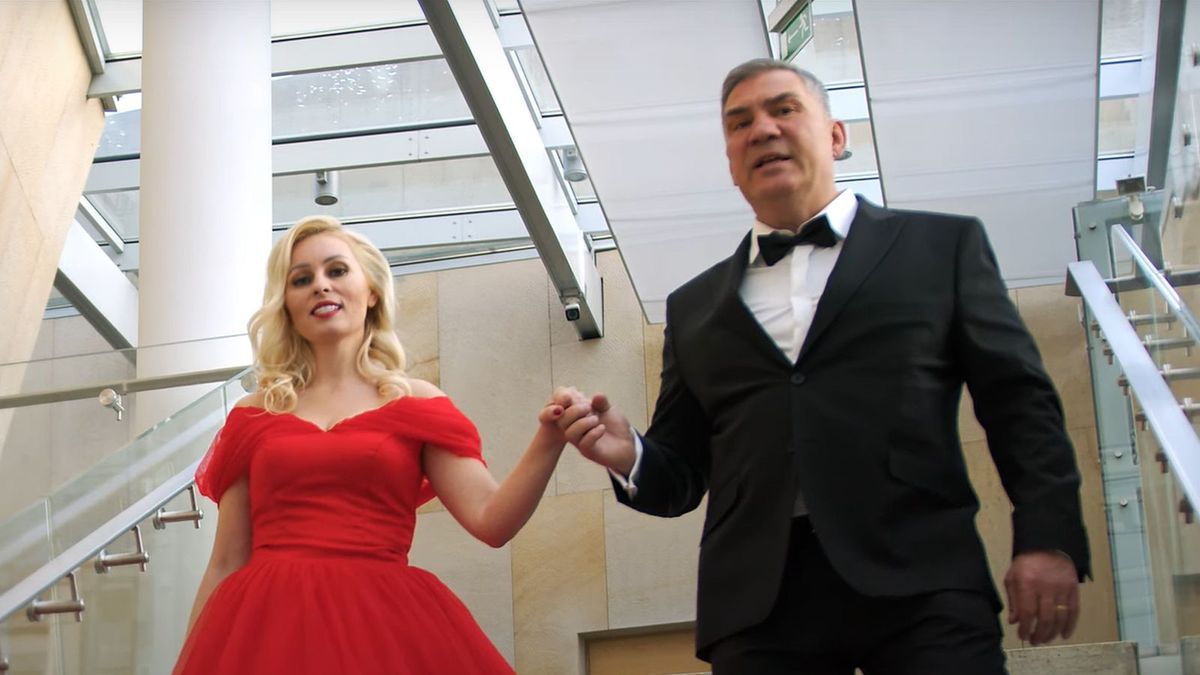 Na zdjęciu Dariusz "Tiger" Michalczewski i Katarzyna Zarkesh