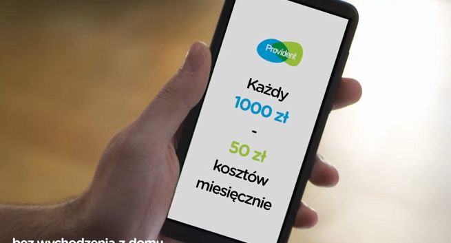 Provident reklamuje Pożyczkę Wynajmowaną „bez wychodzenia z domu” (wideo)